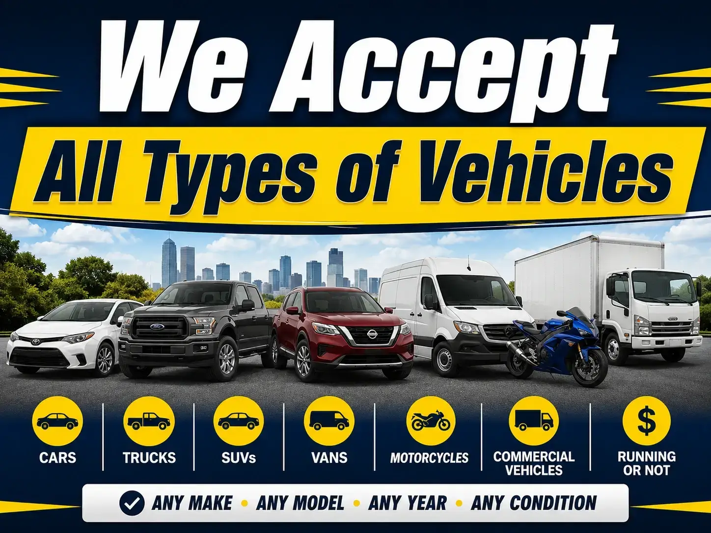 Car buyer Tamworth – all types of vehicles accepted